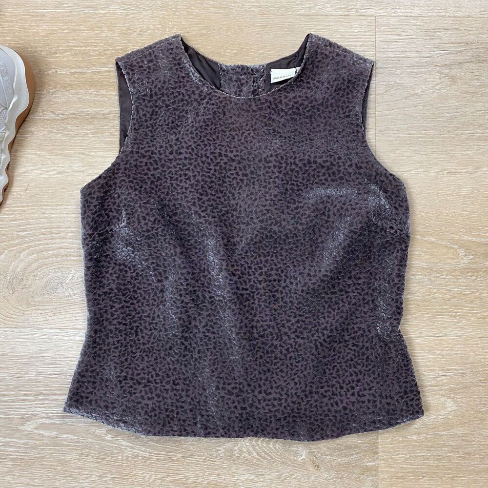 Vintage Merona‎ Silk Blend Button Back Blouse Size S